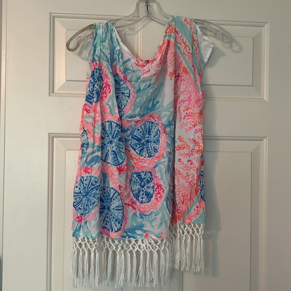 NWOT Lilly Pulitzer Jasmine Caftan Top - Picture 2 of 3